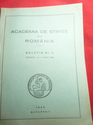 Buletin Academia Stiinte nr11 1943-Conferinte ,discursuri ,comunicari, cuvantari foto