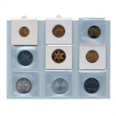 Folii pentru monede in cartonase - Set de 10 foto