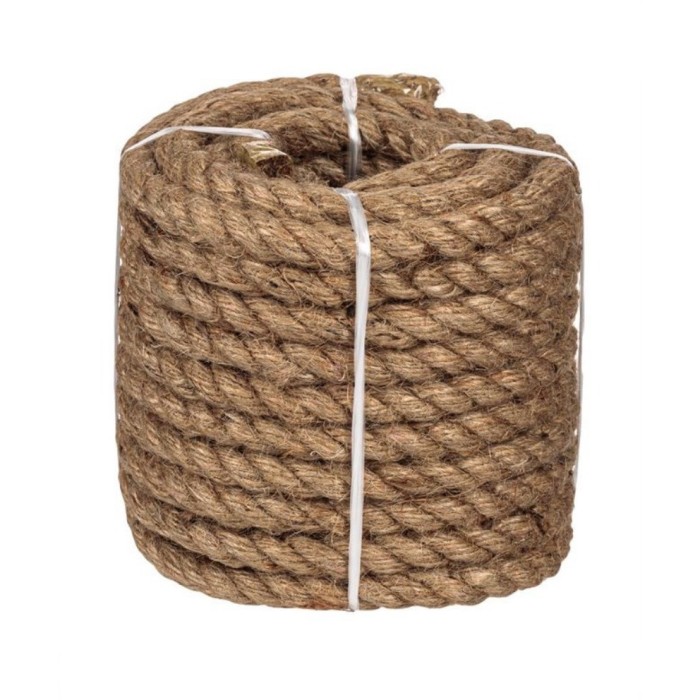Snur universal din iuta, maro, 12m x 14mm