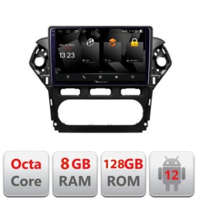 Navigatie Ford Mondeo 2010-2014 5960Pro-MONDEO-CLIMA Android Octa Core Qualcomm 2K Qled 8+128 DTS DSP 360 4G Optical CarStore Technology foto