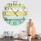 Ceas de perete, multicolor, 60 cm, MDF - 2