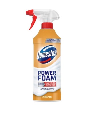 Solutie curatare baie, Domestos Power Foam Citrus, 435ml foto
