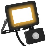 VidaXL Proiector LED cu senzor, 20 W, alb cald