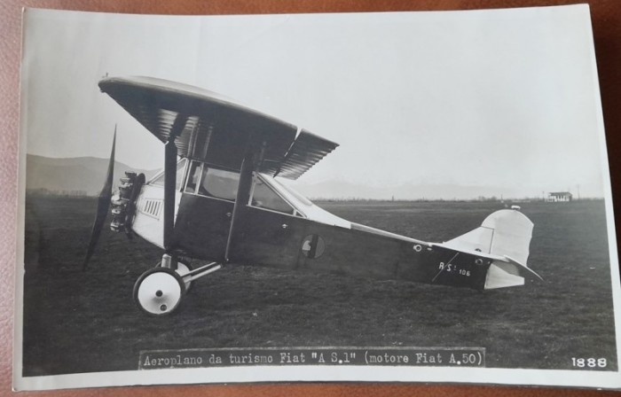 Fotografie, Aeroplan pentru agrement Fiat A.S.1, perioada interbelica