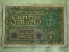 50 Mark / Marci 1919 GERMANIA Reihe 1 - Lot de 2 Bucati / 3 foto