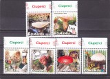 CIUPERCI ,SERIE COMPLETA CU MARGINE,2008,Lp.1792, MNH ** ROMANIA.