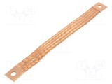 Trese bandă de &icirc;mpăm&acirc;ntare 25mm2 &Oslash;1: 9mm &Oslash;2: 9mm 150A L: 0,23m