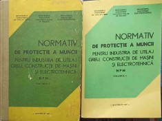 NORMATIV DE PROTECTIE A MUNCII PENTRU INDUSTRIA DE UTILAJ GREU, CONSTRUCTII DE MASINI SI ELECTROTEHNICA VOL-217024