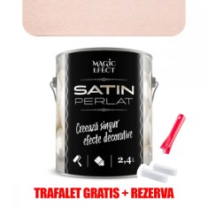 Vopsea decorativa Magic Efect Satin perlat 07 Peach Pearl 2.4 L + TRAFALET GRATIS