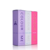 Set Parfumuri dama Violet Diamond Neon Pink Colour Me, 3 x 50ml, Milton-Lloyd Fragrances