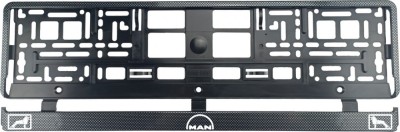 Set 2 bucati, suport numar inmatriculare Carbon, MAN foto