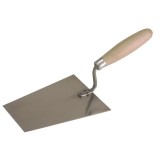 Cumpara ieftin Mistrie otel trapezoidala cu maner lemn 200x165x75mm