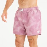 Șort de baie surf 100 scurt 15&quot; Cloud Mov-Gri Bărbați