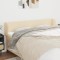 vidaXL Tăblie de pat cu aripioare crem 183x23x78/88 cm material textil 3116883
