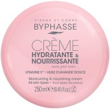 Cremă hidratantă pentru față și corp Byphasse cu vitamina E și ulei de migdale dulci, 250 ml