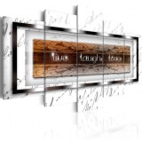 Cumpara ieftin Tablou - live, laugh, love - white 200x100 cm