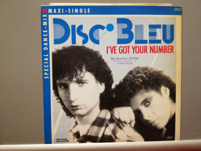 Disc Bleu &ndash; I&rsquo;ve Got Your Number (1984/MCA/RFG) - Maxi Single - Vinil/NM+