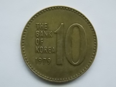 10 WON 1979 COREEA DE SUD foto