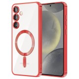 Husa compatibila cu Samsung Galaxy S24, ALC MOBILE, pentru telefon mobil cu protectie pentru camera, Tehnologie MagSafe, rezistenta la socuri, contur, Techsuit