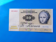 10 Kroner 1972 Danemarca-Stare foarte buna!!!!! OFERTA!! foto