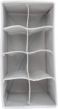 Set de 2 organizatoare TRIXES, textil, gri, 29,5 x 15 x 10 cm