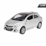 Macheta Opel Corsa OPC argintiu Welly 1:34 replica metal usi deschise cu resort