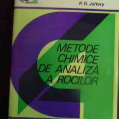 Metode Chimice De Analiza A Rocilor - P. G. Jeffery ,541816