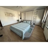 Cuvertura pat decorativa si de protectie CreponTex by Coneltex, 200 x 240 cm, pat dublu, culoare verde deschis