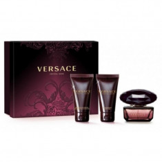 Seturi Femei, Versace Crystal Noir Apa de Toaleta 5 ml + Lotiune de corp 25 ml + Gel de du? 25 ml, 5 + 25 + 25ml foto