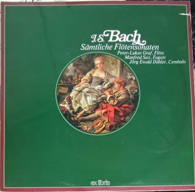 Disc vinil, LP. Samtliche Flatensonaten. SET 2 DISCURI VINIL-JOHANN SEBASTIAN BACH-242238 foto