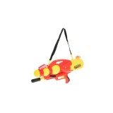 Pistol cu apa pentru copii cu rezervor 2400 ml si curea detasabila, rosu / galben