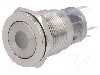 Intrerupator anti-vandalism, ON-ON, &Oslash;19mm, ONPOW - LAS1-AGQPF-11ZD/R/12V/S
