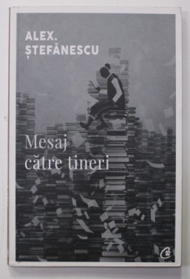 MESAJ CATRE TINERI - REDESCOPERITI LITERATURA ! de ALEX . STEFANESCU , 2018 foto