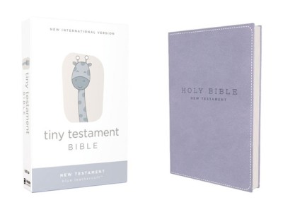 Niv, Tiny Testament Bible, New Testament, Leathersoft, Blue, Comfort Print foto
