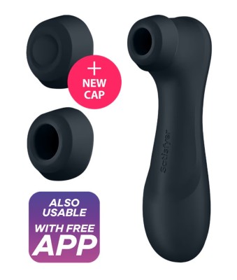 Stimulator Pro 2 Generation 3, 11 Viteze Suctiune, 12 Moduri Vibratii, Silicon, USB, IPX 7, Free App, Gri foto