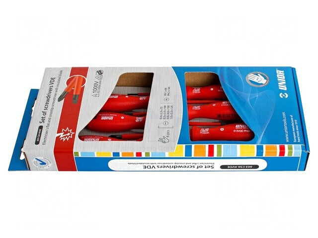 Set Șurubelnițe Izolate Phillips și Plată - Cutie Carton