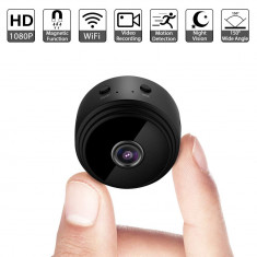 Mini Camera Spion, Video si Microfon, WIFI ,Night-Vision, Suport Magnetic foto