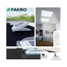 Fereastra ELECTRICA acoperis terasa FAKRO DEC P2