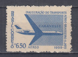 BRAZILIA 1959 INAUGURAREA TRANSPORTULUI AERIAN MNH
