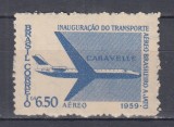 BRAZILIA 1959 INAUGURAREA TRANSPORTULUI AERIAN MNH, Nestampilat