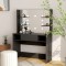 Gossi masa machiaj cu lumini led, negru, 100x40x135 cm , mdf