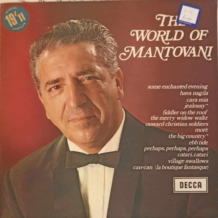 Disc vinil, LP. The World Of Mantovani-Mantovani, His Orchestra