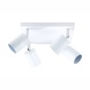 Spot patrat reglabil alb 4 X GU10 250mm