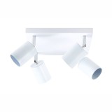 Spot patrat reglabil alb 4 X GU10 250mm