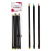 Set Creioane HB, Multicolor, Radieră Colorată, 6 Bucăți