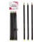 Set Creioane HB, Multicolor, Radieră Colorată, 6 Bucăți