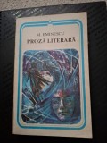 Mihai eminescu-proza literara