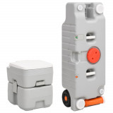 VidaXL Set portabil cu toaletă și rezervor de apă pentru camping