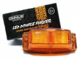 Lampa LED Auto Omnius Double Burn Portocalie 24V, Omologare ECE, IP67, 126mm, Durata Lunga, Consum Mic