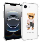 Husa antisoc pentru iphone 16e, airbag pro, clear, working girl